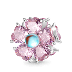 Gnoce Colgante Flor Rosa