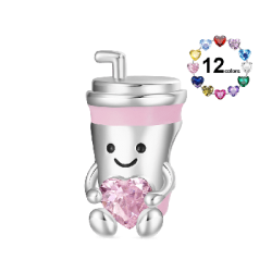 Gnoce Charm Divertido Taza de Café Rosa Abraza el Amor