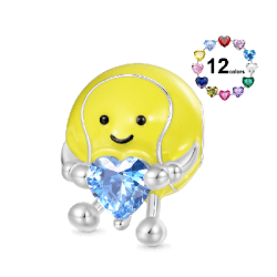 Gnoce Charm Pelota de Tenis Divertida Abraza el Amor