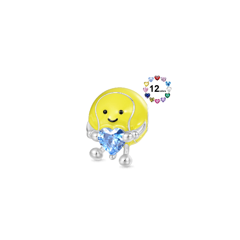 Gnoce Charm Pelota de Tenis Divertida Abraza el Amor