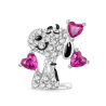 Gnoce Peanuts Día de San Valentín Snoopy Amor Charm de Diamantes