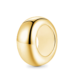 Gnoce Charm de Clip Simple Básico Chapado en Oro 18k