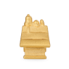 Gnoce Charm de Clip de Oro 18k Gold Peanuts Snoopy Caseta de Perro