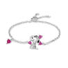 Gnoce Peanuts Snoopy Pulsera Ajustable Corazón Amoroso