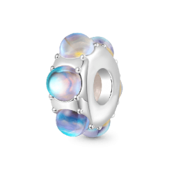 Gnoce Charm de Clip Piedra Lunar