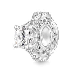 Gnoce Charm de Clip Boda Diamantes