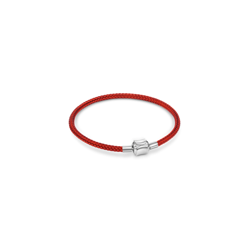 Gnoce Pulsera Básica Roja con 2 Piezas de Tapones