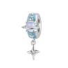 Gnoce Charm de Clip de Estrella del Planeta Azul