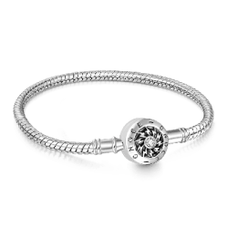 Gnoce "Encontrarse" Elegant 925 Plata Esterlina Pulsera Clásica Asequible Multi Size 16CM-22CM