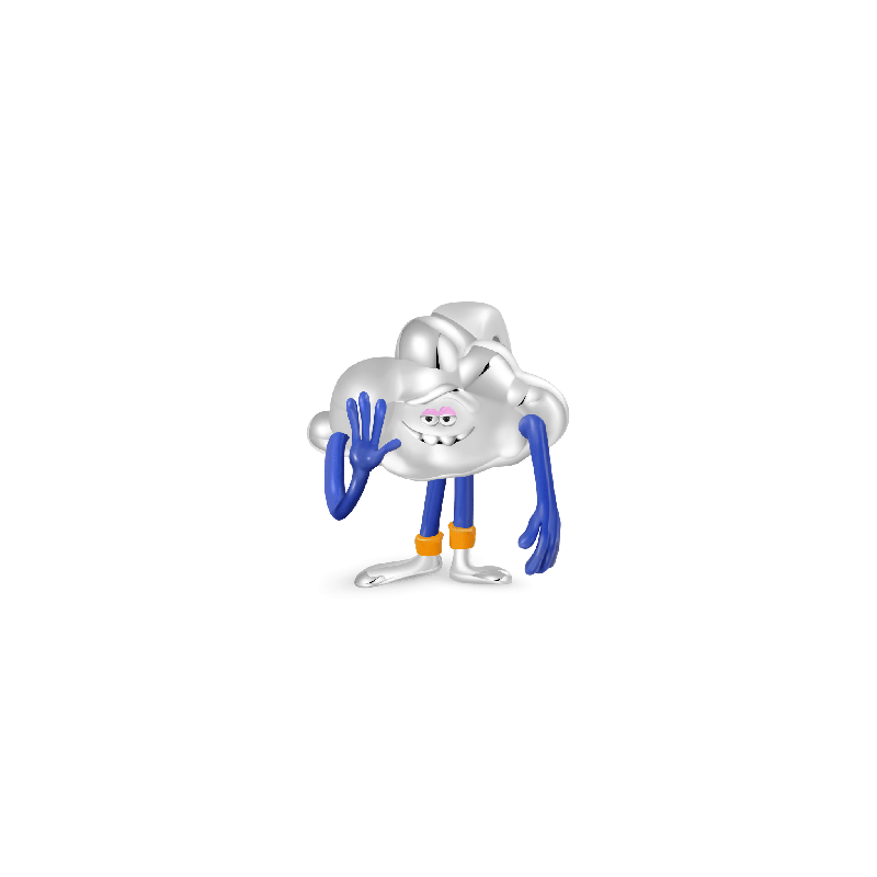 Gnoce Trolls Charm de Clips Cloud Guy