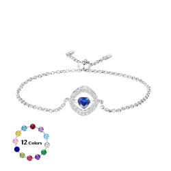 Gnoce Pulsera de Cadena Ajustable con Piedras Danzantes