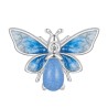 Gnoce Charm de Clip Abeja Azul Brillo en la Oscuridad