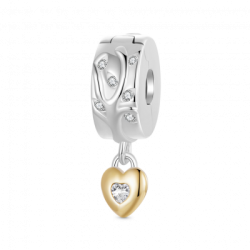 Gnoce Charm de Clip Árbol de la Vida Corazón Amoroso