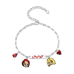Gnoce Pulsera Cadena Amor Oscuro Chucky y Tiff