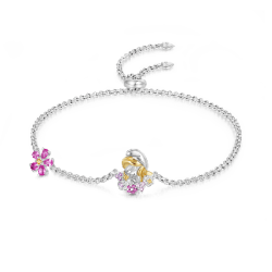 Gnoce Pulsera Ajustable Pitufina Guirnalda