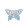 Gnoce Charm de Clip Mariposa Azul Vintage