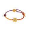 Gnoce Pulsera tejida a mano Nueve Dragón de Fuego Púrpura Tai Sui Rojo con Charm Girasol
