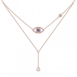 Gnoce Collar de S925 Plata de Ley con CZ Piedras