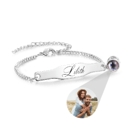 Gnoce Pulsera Grabable Proyección Ajustable Recuerdos de Pareja