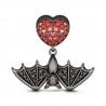 Gnoce Charm Murciélago en Craft Style S925 Plata de Ley con CZ