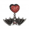 Gnoce Charm Murciélago en Craft Style S925 Plata de Ley con CZ