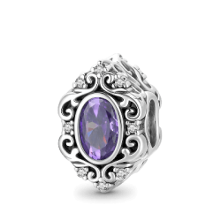 Colgante del Piedra de Violetas CZ  con Plata s925
