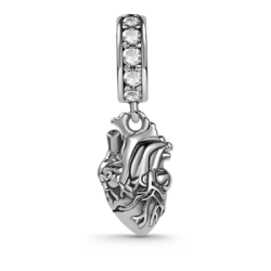 Charm de Corazón  en Plata 925