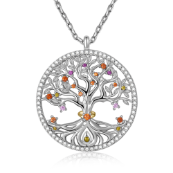 Collar Árbol de La Vida Plata 925 Regalo del Día de la Madre