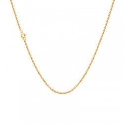 Cadena de caja de latón chapado en oro