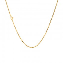 Cadena de caja de latón chapado en oro