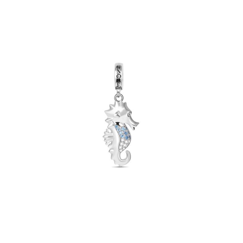 Charm de Caballo de Mar en Plata de Ley s925