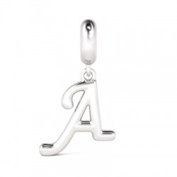 Colgante De Letra De Plata Esterlina 925