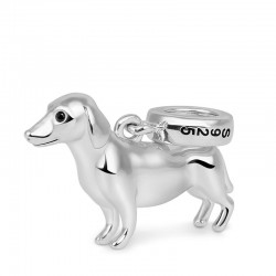 Charm de Perro Sanchicha en Plata s925