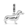 Charm de Perro Sanchicha en Plata s925
