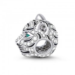 Gnoce "Fuerte como un Tigre" Royal Tiger con Czs 925 Plata Animal Abalorio Charm