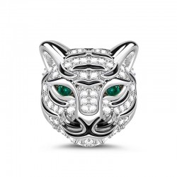 Gnoce "Fuerte como un Tigre" Royal Tiger con Czs 925 Plata Animal Abalorio Charm