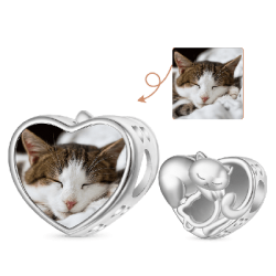 Gnoce Charm De Foto Personalizado De Amor De Gato