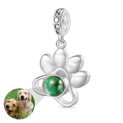 Gnoce Colgante Proyección Pata de Mascota Foto Personalizada