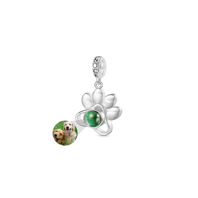 Gnoce Colgante Proyección Pata de Mascota Foto Personalizada