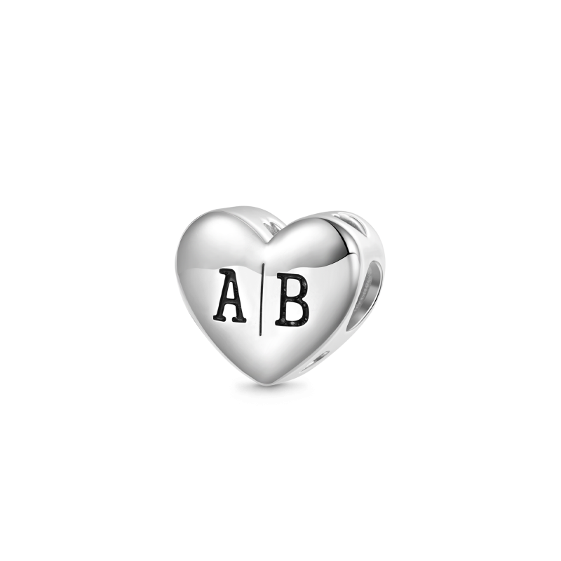 Colgante Corazón Personalizado Letras Iniciales