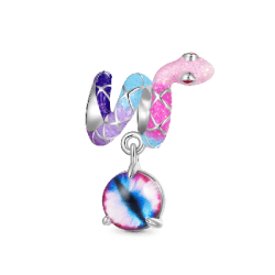 Gnoce Charm Ojos de Diablo Serpiente Colorida