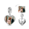 Gnoce Colgante Corazón Personalizado con Foto y Nombre Grabable