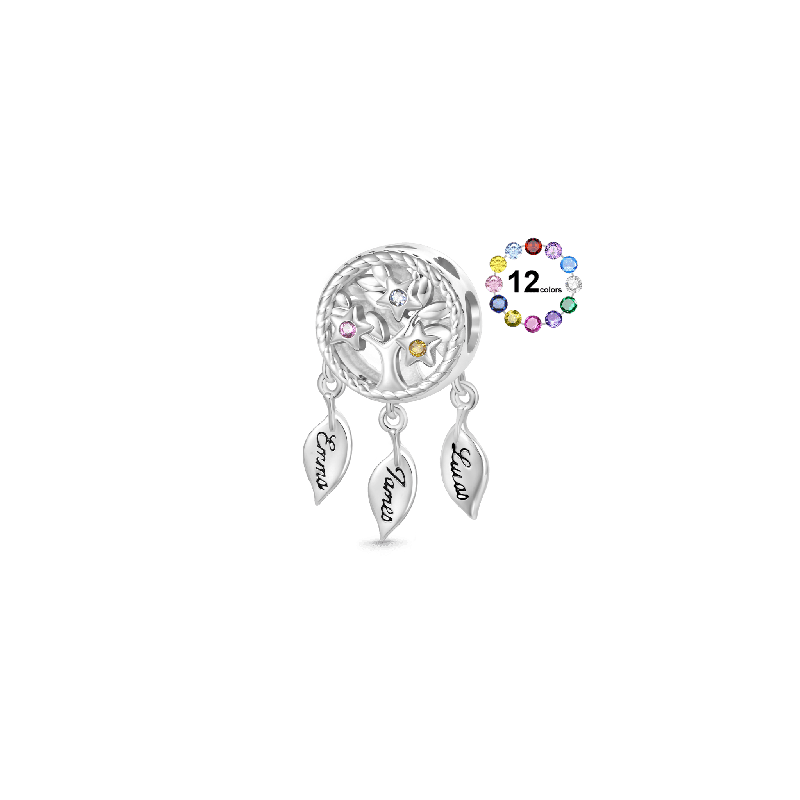 Gnoce Colgante Atrapasueños de Piedra de Nacimiento Árbol de la Vida Grabable