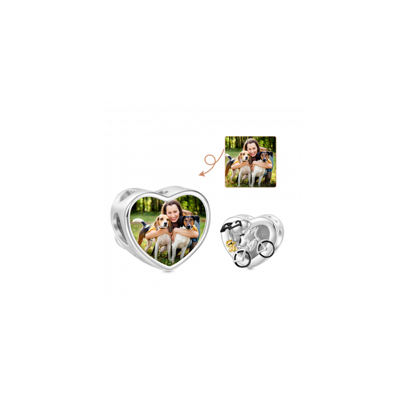 Gnoce Peanuts Woodstock & snoopy Paseo en Bicicleta Foto Charm