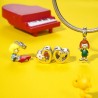 Gnoce Snoopy Abrazo Woodstock Personalizado Foto Corazón Charm