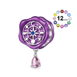 Gnoce Charm Grabable en Forma de Gota de Brújula Cósmica Beautesque