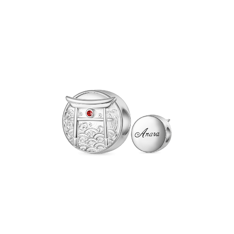 Gnoce Charm Grabable de Torii Japonés Elemento