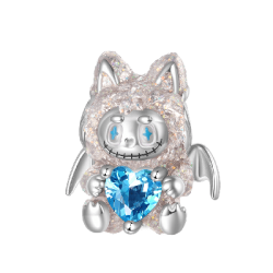 Gnoce Charm de la Serie de Monstruos Lindos y Encantadores - Encanto de la Muñeca Ángel Blanca