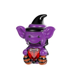 Gnoce Charm Espeluznante de Halloween - Encanto del Elfo Púrpura que Abraza el Amor