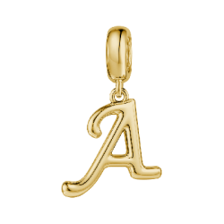 Gnoce Charm "Destined Letter" chapado en Oro de 18k con Inicial Personalizada